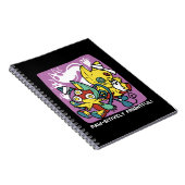 Creepy Cats Halloween Art: Paw-sitively angstaanja Notitieboek (Rechterzijde)