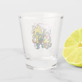 Creepy Cats Halloween Art: Paw-sitively angstaanja Shot Glas (Achterkant)