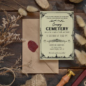 Creepy Cemetery Dark Vanilla met zwart accent Kaart