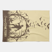 Creepy Cemetery Medium Champagne met Royal Brown Theedoek (Horizontaal)