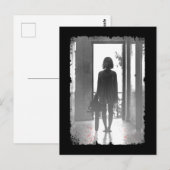 Creepy Chainsee Girl Horror Dark Art Briefkaart (Voorkant / Achterkant)