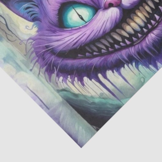 Creepy Cheshire Cat Decoupage Papier (Detail)