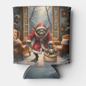 Creepy Christmas Goblin – Dark Fantasy Evil Santa Blikjeskoeler (Voorkant)