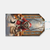Creepy Christmas Goblin – Dark Fantasy Evil Santa Cadeaulabel (Voorkant (Horizontaal))