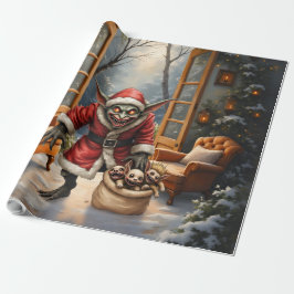 Creepy Christmas Goblin – Dark Fantasy Evil Santa Cadeaupapier