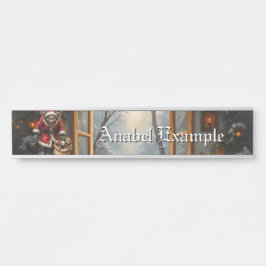 Creepy Christmas Goblin – Dark Fantasy Evil Santa Deurbordje