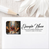 Creepy Christmas Goblin – Dark Fantasy Evil Santa Etiket (Insitu)