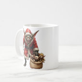 Creepy Christmas Goblin – Dark Fantasy Evil Santa Koffiemok (Voorkant links)