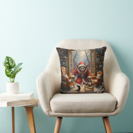 Creepy Christmas Goblin – Dark Fantasy Evil Santa Kussen