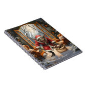 Creepy Christmas Goblin – Dark Fantasy Evil Santa Notitieboek (Rechterzijde)