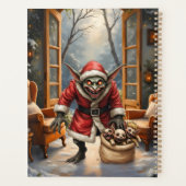 Creepy Christmas Goblin – Dark Fantasy Evil Santa Planner (Achterkant)