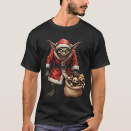 Creepy Christmas Goblin – Dark Fantasy Evil Santa T-shirt