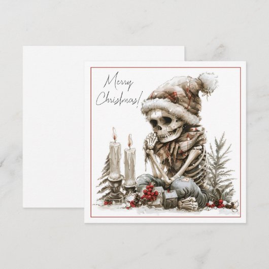 Creepy Christmas Skeleton (Voorkant / Achterkant)
