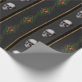 Creepy Christmas Skull inpakpapier (Hoek)