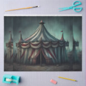 Creepy Circus Tent Moody Decoupage Papier (Craft)