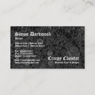 Creepy Cloister 01 - Abstact Tex - zwart Visitekaartje