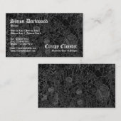 Creepy Cloister 01 - Abstact Tex - zwart Visitekaartje (Voorkant / Achterkant)