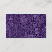 Creepy Cloister 02 - Abstact Tex - Donker Violet Visitekaartje (Achterkant)