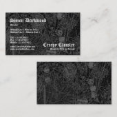 Creepy Cloister 02 - Abstact Tex - Zwart Visitekaartje (Voorkant / Achterkant)