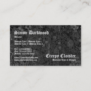Creepy Cloister 03 - Abstact Tex - zwart Visitekaartje