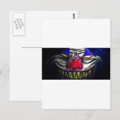 Creepy Clowm Briefkaart (Voorkant / Achterkant)