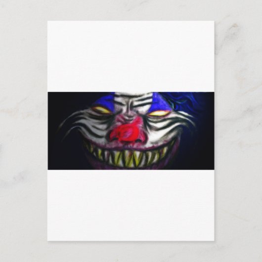 Creepy Clowm Briefkaart (Voorkant)