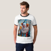 Creepy Clown Beer T-Shirt voor Voorjaarsfeesten (Voorkant volledig)