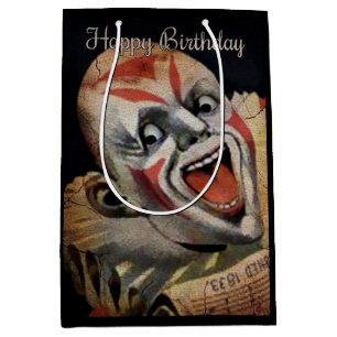 Creepy Clown Birthday Gift Bag Medium Cadeauzakje