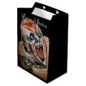 Creepy Clown Birthday Gift Bag Medium Cadeauzakje (Achterkant Gekanteld)