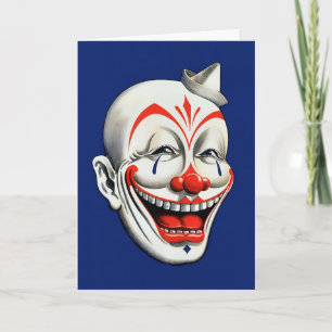 Creepy Clown Birthday-kaart Feestdagen Kaart