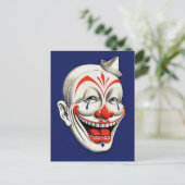  Creepy Clown Briefkaart (Staand voorkant)