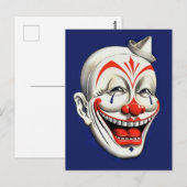  Creepy Clown Briefkaart (Voorkant / Achterkant)
