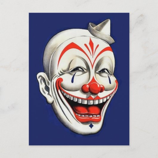  Creepy Clown Briefkaart (Voorkant)