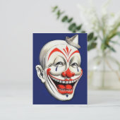 Creepy Clown Briefkaart (Staand voorkant)