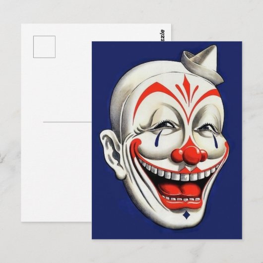  Creepy Clown Briefkaart (Voorkant / Achterkant)