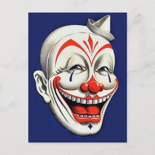 Creepy Clown Briefkaart (Voorkant)