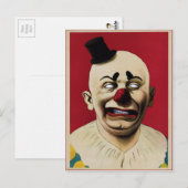 Creepy Clown Briefkaart (Voorkant / Achterkant)