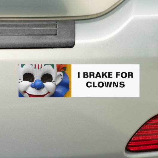 Creepy Clown Bumpersticker (Op auto)