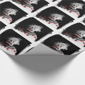 Creepy clown cadeaupapier (Hoek)