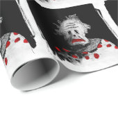 Creepy clown cadeaupapier (Rol Hoek)
