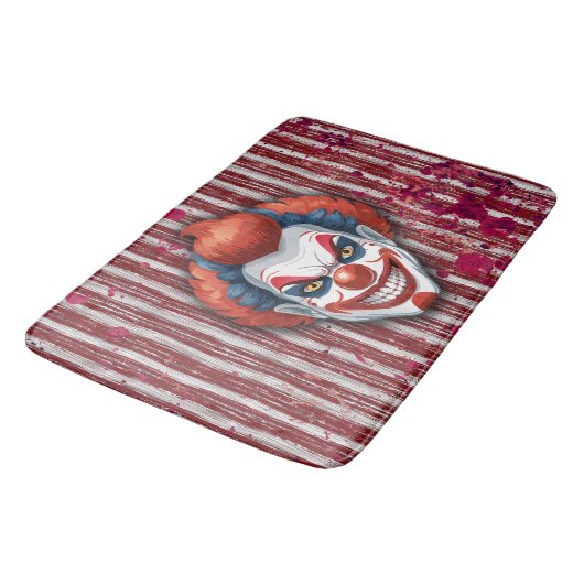 Creepy Clown Carnaval Halloween Badmat (Gekanteld)