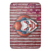 Creepy Clown Carnaval Halloween Badmat (Voorkant Verticaal)