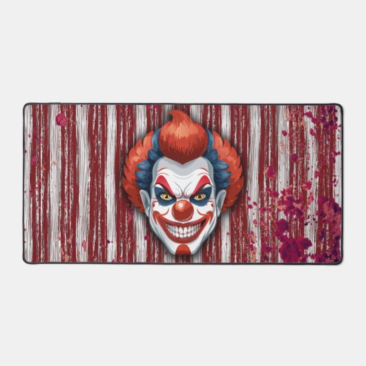 Creepy Clown Carnaval Halloween Bureaumat (Voorkant)
