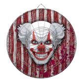 Creepy Clown Carnaval Halloween Dartbord (Voorkant)