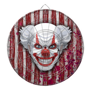 Creepy Clown Carnaval Halloween Dartbord