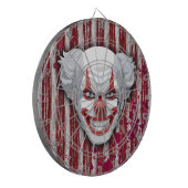 Creepy Clown Carnaval Halloween Dartbord (Voorkant Links)