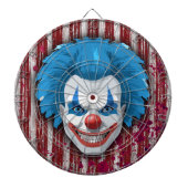 Creepy Clown Carnaval Halloween Dartbord (Voorkant)