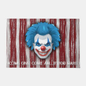 Creepy Clown Carnaval Halloween Deurmat (Voorkant)