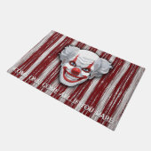 Creepy Clown Carnaval Halloween Deurmat (Schuin)