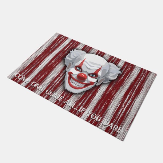 Creepy Clown Carnaval Halloween Deurmat (Schuin)